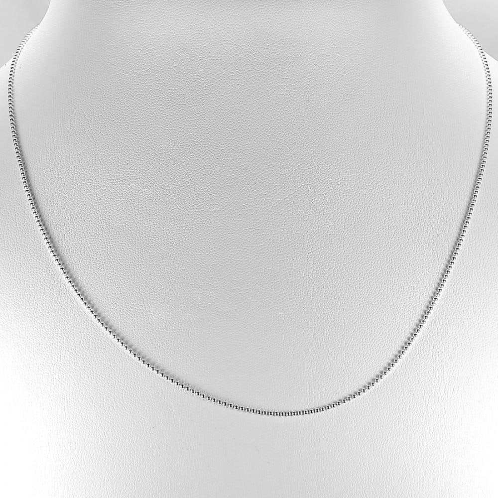 925 Sterling Silver Jewelry Chain Necklace Length 18 Inch. 2.19 G. (1 of 3)