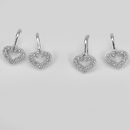 925 Sterling Siver Earrings Cuff Jewelry White Gold Plated with Round White CZ: Product ID: 280520113 Product Type: 925 Sterling Silver Fine Jewelry Jewelry Weight: 2.20 Grams. Gemstones Color: Silver Metal: Solid Silver 92.5%. Gemstone Detail: About. 2.20 Grams. Round White CZ S
