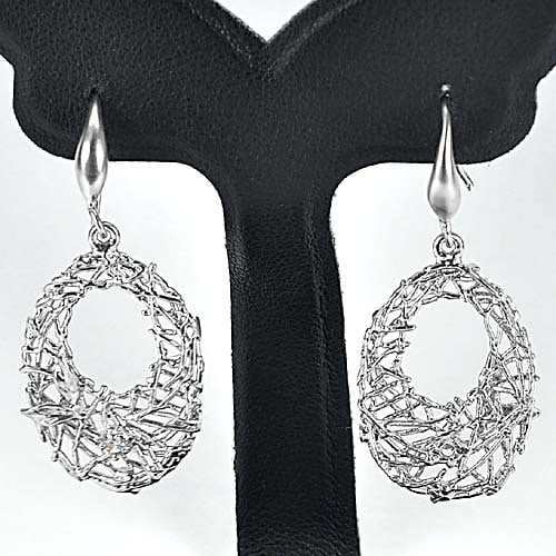 70 Sterling Silver Jewelry Earrings Alluring From Thailand 3.37 G.: Product ID: 205101092 Product Type: 925 Sterling Silver Fine Jewelry Jewelry Weight: 3.37 Grams. Gemstones Color: Silver Metal: Solid Silver 92.5%. Gemstone Detail: About 3.37 Grams Additional: Round 