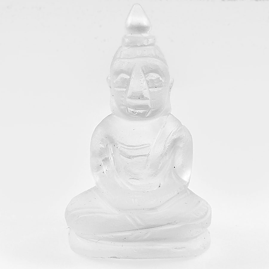 White Quartz 60.76 Ct. Buddha Carving Size 40 x 22 Mm. Natural Gemstone Unheated From Thailand: Product ID: 815501945 Product Name: Natural Quartz Weight: 60.76 CT. Size: 40 x 22 x 16 MM. Shape: Buddha Carving Color: White Clarity:Semi - Transparent Luster: Good Gems Origin: Thailand Treatment: 