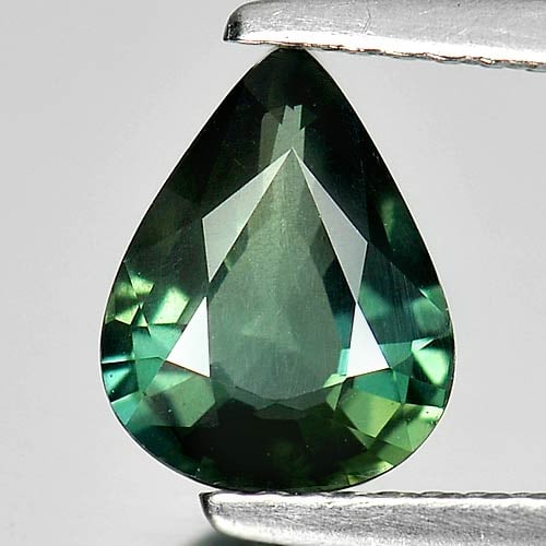 Natural Green Tourmaline 1.53 Ct. Pear Shape 8.7 x 6.8 Mm. Gemstone From Nigeria (1 of 3)