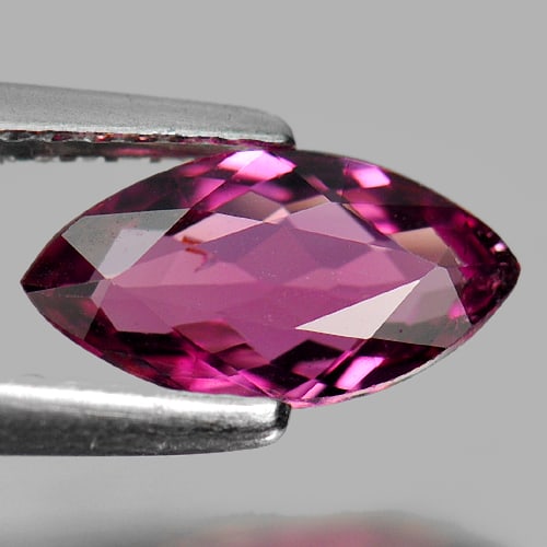 Purplish Pink Tourmaline 0.90 Ct. Marquise Shape 9.9 x 5.2 Mm. Natural Gemstone From Nigeria: Product ID: 807243503 Product Name: Natural Tourmaline Weight: 0.90 CT. Size: 9.9 x 5.2 x 2.7 MM. Shape: Marquise Color: Purplish Pink Clarity:VSI Luster: Good Gems Origin: Nigeria Treatment: Unheated