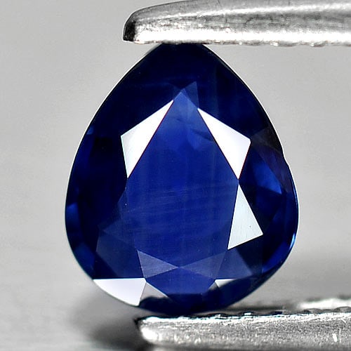 Certified Natural Blue Sapphire 1.12 Ct. Pear Shape 7.43 x 6.15 Mm. Gemstone From Thailand: Product ID: 806010299 Product Name: Natural Blue Sapphire Weight: 1.12 CT. Size: 7.43 x 6.15 x 2.58 MM. Shape: Pear Color: Blue Clarity:VSI Luster: Good Gems Origin: Thailand Treatment: Unheated Cryst