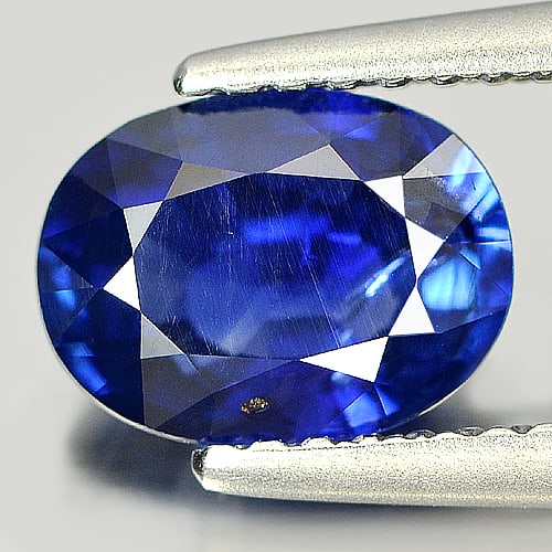 Certified Natural Unheated Blue Sapphire 1.73 Ct. Oval Shape 8.02 x 5.99 Mm. Gemstone From Nigeria: Product ID: 806005671 Product Name: Natural Blue Sapphire Weight: 1.73 CT. Size: 8.02 x 5.99 x 3.96 MM. Shape: Oval Color: Blue Clarity:SI1 Luster: Good Gems Origin: Nigeria Treatment: Unheated Crysta