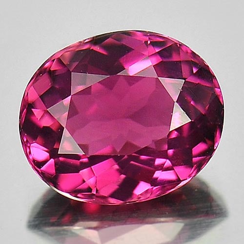 Purplish Pink Tourmaline 1.01 Ct. VVS Oval Shape 7 x 5.8 Mm. Natural Unheated Gemstone From Nigeria: Product ID: 807246108 Product Name: Natural Tourmaline Weight: 1.01 CT. Size: 7 x 5.8 x 3.7 MM. Shape: Oval Color: Purplish Pink Clarity:VVS Luster: Very Good Gems Origin: Nigeria Treatment: Unheated 