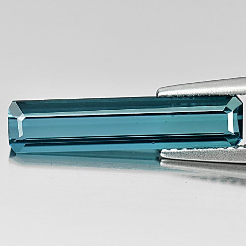 Indicolite Tourmaline 2.34 Ct. Octagon Shape 19.4 x 4.4 Mm. Natural Unheated Gemstone From Nigeria: Product ID: 807246586 Product Name: Natural Tourmaline Weight: 2.34 CT. Size: 19.4 x 4.4 x 2.7 MM. Shape: Octagon Color: Blue Indicolite Clarity:VSI Luster: Good Gems Origin: Nigeria Treatment: Unheat