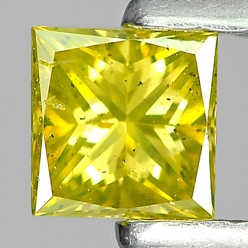 Natural Yellow Loose Diamond 0.19 Ct. Square Princess Cut 3.3 Mm. From Belgium: Product ID: 802103822 Product Name: Natural Enhanced Diamond Weight: 0.19 CT. Size: 3.3 x 3.3 x 2.2 MM. Shape: Square Princess Cut Color: Yellow Clarity:SI1 Luster: Good Gems Origin: Belgium Treatment