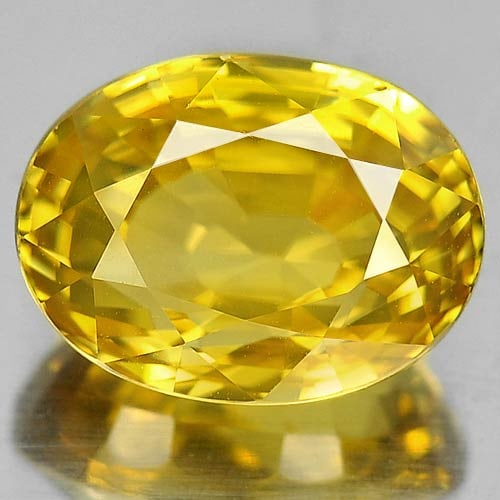 Yellow Zircon 9.71 Ct. VVS Oval Shape 12.5 x 9.3 Mm. Natural Gemstone From Cambodia: Product ID: 807729518 Product Name: Natural Zircon Weight: 9.71 CT. Size: 12.5 x 9.3 x 7.2 MM. Shape: Oval Color: Yellow Clarity:VVS Luster: Very Good Gems Origin: Cambodia Treatment: Heated Crystal S
