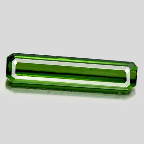 Natural Green Tourmaline 1.28 Ct. Octagon Shape 14 x 3.1 Mm. Gemstone From Nigeria: Product ID: 807245805 / Product Name: Natural Tourmaline / Weight: 1.28 CT. / Size: 14 x 3.1 x 2.8 MM. / Shape: Octagon / Color: Green / Clarity:VSI / Luster: Good / Gems Origin: Nigeria / Treatment: 