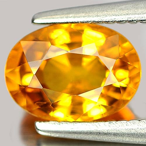 Natural Yellow Sapphire 1.27 Ct. Oval Shape 7.2 x 5.2 Mm. Gemstone From Thailand: Product ID: 806155978 / Product Name: Natural Yellow Sapphire / Weight: 1.27 CT. / Size: 7.2 x 5.2 x 3.8 MM. / Shape: Oval / Color: Yellow / Clarity:VSI / Luster: Very Good / Gems Origin: Thailand / T