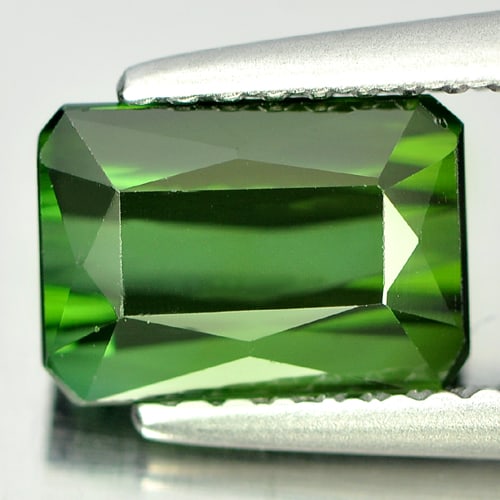 Green Tourmaline 2.01 Ct. VVS Octagon Shape 8 x 5.6 Mm. Natural Gemstone From Nigeria: Product ID: 807228500 / Product Name: Natural Tourmaline / Weight: 2.01 CT. / Size: 8 x 5.6 x 4.6 MM. / Shape: Octagon / Color: Green / Clarity:VVS / Luster: Good / Gems Origin: Nigeria / Treatment: U