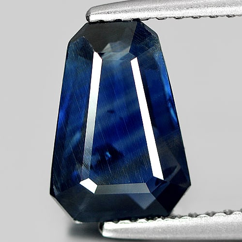 Certified Unheated Blue Sapphire 2.11 Ct. Fancy 9.95 x 6.90 Mm. Natural Gem (1 of 3)