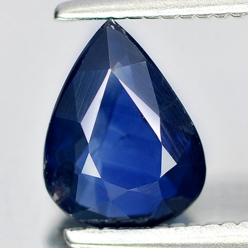Blue Sapphire 1.05 Ct. Pear Shape 6.5 x 5.7 x 2.9 Mm. Natural Gemstone From Thailand: Product ID: 806008589 / Product Name: Natural Blue Sapphire / Weight: 1.05 CT. / Size: 6.5 x 5.7 x 2.9 MM. / Shape: Pear / Color: Blue / Clarity:SI / Luster: Good / Gems Origin: Thailand / Treatment: 