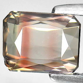 Bi Color Tourmaline 2.11 Ct. Octagon Shape 8 x 6.2 Mm. Natural Gemstone Unheated (1 of 3)