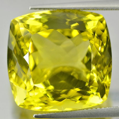 Yellow Lemon Quartz 35.70 Ct. Clean Cushion 20 x 19 Mm. Natural Gemstone Brazil: Product ID: 805528077 / Product Name: Natural Quartz / Weight: 35.70 CT. / Size: 20 x 19 x 14 MM. / Shape: Cushion / Color: Yellow / Clarity:IF / Luster: Very Good / Gems Origin: Brazil / Treatment: U