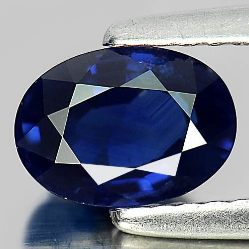 Blue Sapphire 1.13 Ct. Oval Shape 7.1 x 5.2 x 3.4 Mm. Natural Gemstone From Nigeria: Product ID: 806005668 / Product Name: Natural Blue Sapphire / Weight: 1.13 CT. / Size: 7.1 x 5.2 x 3.4 MM. / Shape: Oval / Color: Blue / Clarity:VSI / Luster: Beautiful / Gems Origin: Nigeria / Treatm