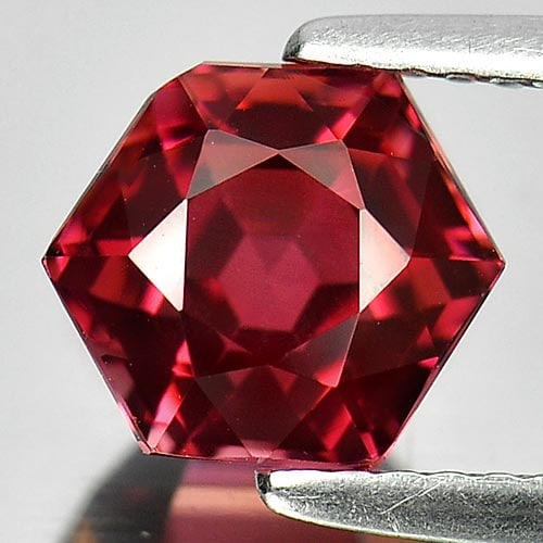 Reddish Pink Tourmaline 2.51 Ct. Clean Hexagon Shape 7.7 x 7.1 x 6.5 Mm. Natural Unheated Gemstone: Product ID: 807231282 / Product Name: Natural Tourmaline / Weight: 2.51 CT. / Size: 7.7 x 7.1 x 6.5 MM. / Shape: Hexagon / Color: Reddish Pink / Clarity:IF / Luster: Very Good / Gems Origin: Nigeria /