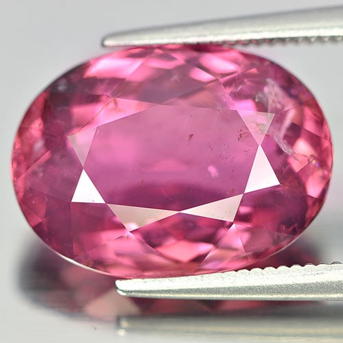 Pink Tourmaline 7.71 Ct. Oval Shape 14.6 x 10.7 Mm. Natural Gemstone Unheated: Product ID: 807237235 / Product Name: Natural Tourmaline / Weight: 7.71 CT. / Size: 14.6 x 10.7 x 6.5 MM. / Shape: Oval / Color: Pink / Clarity:SI / Luster: Good / Gems Origin: Nigeria / Treatment: Un