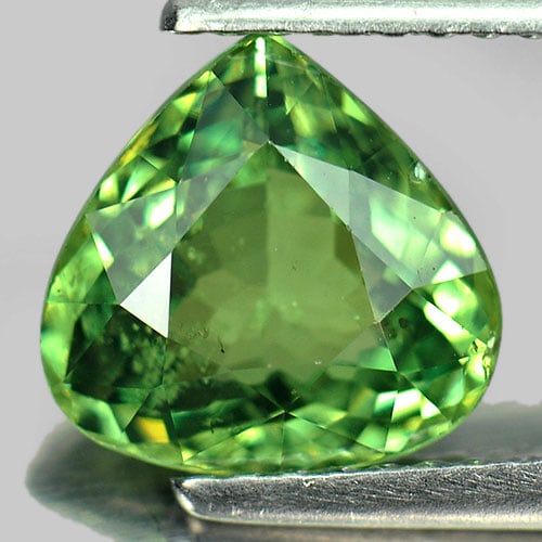 Certified Green Demantoid Garnet 2.29 Ct. Pear Shape 8.25 x 8.55 Mm. Natural Gemstone From: Product ID: 802914341 Product Name: Natural Demantoid Weight: 2.29 CT. Size: 8.25 x 8.55 x 4.08 MM. Shape: Pear Color: Green Clarity:VSI Luster: Very Good Gems Origin: Madagascar Treatment: Unheated C