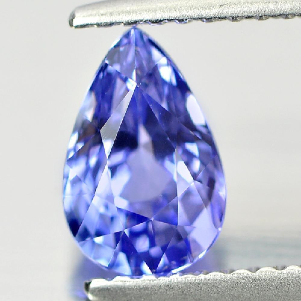 Violetish Blue Tanzanite 1.20 Ct Clean Pear Shape 8.2 x 5.3 Mm. Natural Gemstone From Tanzania: Product ID: 807005954 Product Name: Natural Tanzanite Weight: 1.20 CT. Size: 8.2 x 5.3 x 4.5 MM. Shape: Pear Color: Blue Clarity:IF Luster: Very Good Gems Origin: Tanzania Treatment: Heated Crystal St