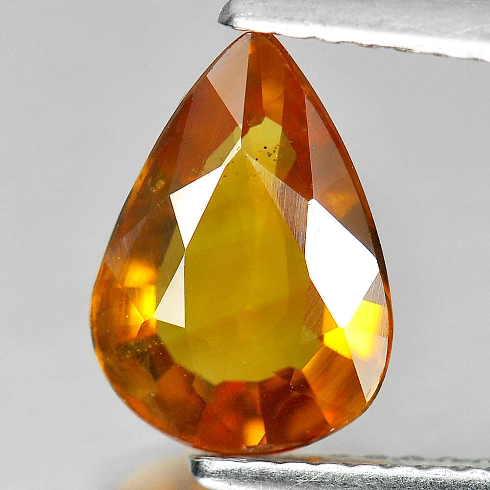 Yellow Sapphire 1.69 Ct. Pear Shape 10.1 x 7.2 Mm. Natural Gemstone From Thailand (1 of 3)