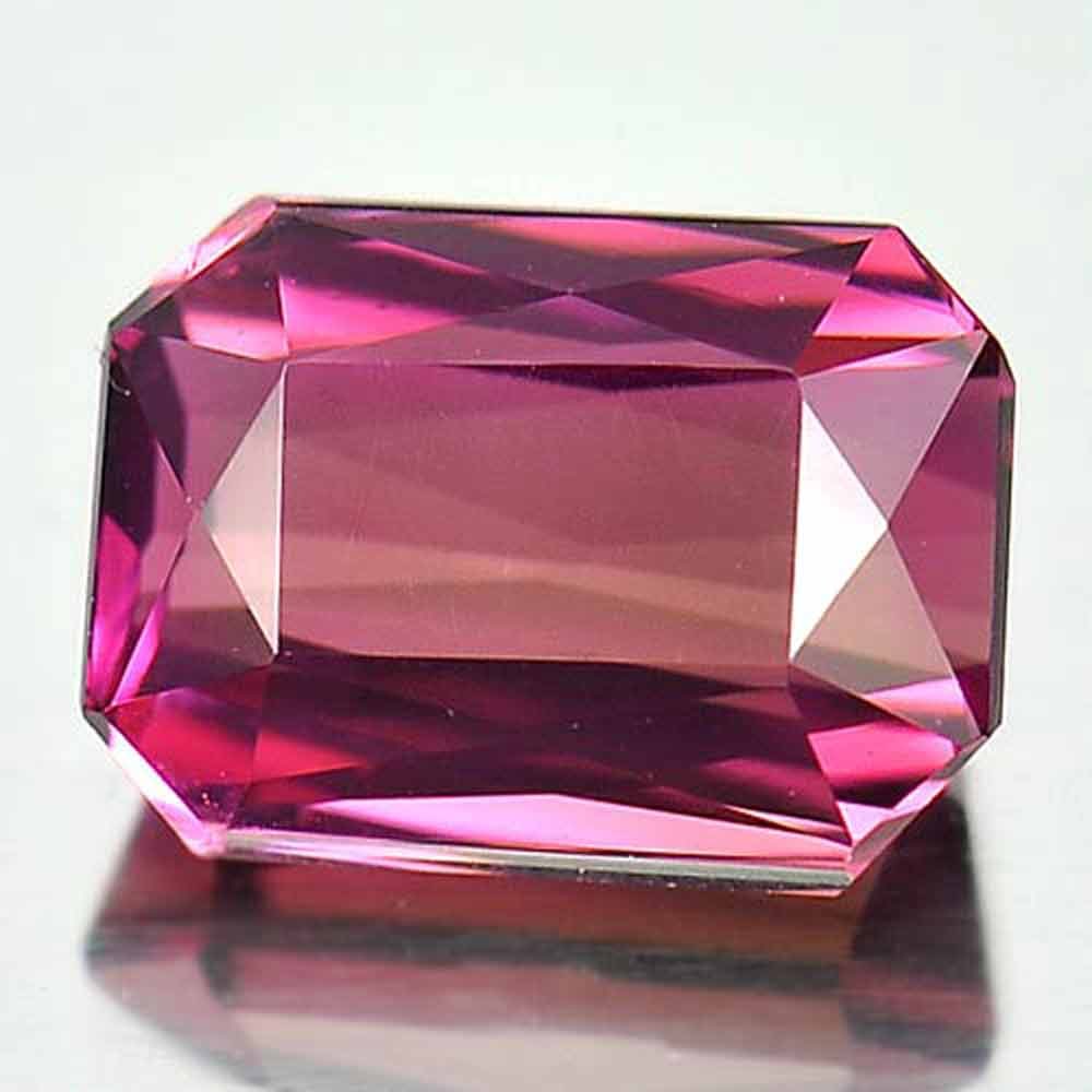 Purplish Pink Tourmaline 1.82 Ct. Clean Octagon Shape 8 x 5.8 Mm. Natural Unheated Gemstone From (1 of 3)