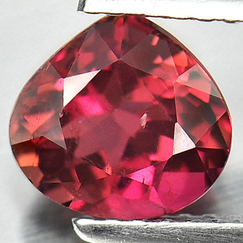 Natural Pink Tourmaline 1.38 Ct. Pear Shape 7.3 x 6.8 Mm. Unheated Gemstone From Nigeria (1 of 3)