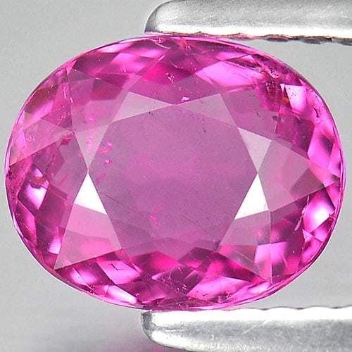 Natural Pink Tourmaline 1.35 Ct. Oval Shape 8 x 6.6 Mm. Gemstone Unheated From Nigeria (1 of 3)