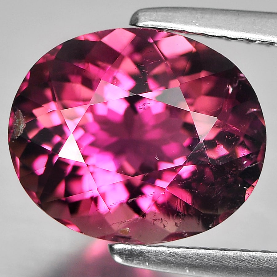 Natural Pink Tourmaline 3.36 Ct. Oval Shape 10.8 x 9 Mm. Unheated Gemstone From Nigeria (1 of 3)