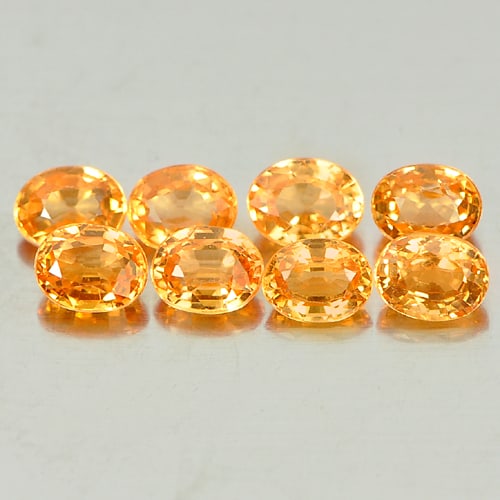 Orange Spessartine Garnet 2.20 Ct. 8 Pcs. Oval Shape 3.8 x 3 Mm. Natural Unhated Gemstones From: Product ID: 802935193 Product Name: Natural Spessartine Weight: 2.20 CT. Size: 3.8 x 3 x 2 MM. Shape: Oval Color: Orange Clarity:VSI Luster: Very Good Gems Origin: Namibia Treatment: Unheated Crystal 