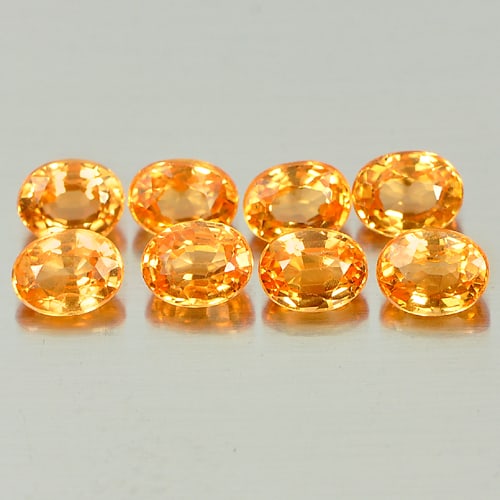 Natural Orange Spessartine Garnet 2.21 Ct. 8 Pcs. Oval Shape 3.9 x 3.1 Mm. Unheated Gemstone From: Product ID: 802935179 Product Name: Natural Spessartine Weight: 2.21 CT. Size: 3.9 x 3.1 x 2.2 MM. Shape: Oval Color: Orange Clarity:VSI Luster: Good Gems Origin: Namibia Treatment: Unheated Crystal S