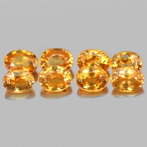 Natural Orange Spessatine Garnet 2.17 Ct. Oval Shape 8 Pcs. 4 x 3 Mm. Gemstones From Namibia: Product ID: 802935221 Product Name: Natural Spessartine Weight: 2.17 CT. Size: 4 x 3 x 2 MM. Shape: Oval Color: Orange Clarity:VSI Luster: Good Gems Origin: Namibia Treatment: Unheated Crystal Structu
