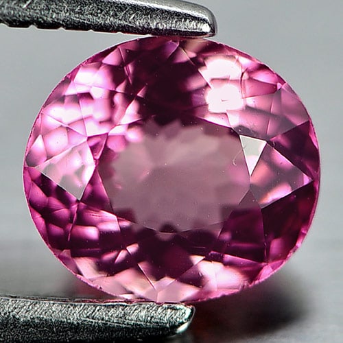 Pink Tourmaline 0.78 Ct. Oval Shape 6.2 x 5.6 Mm. Natural Gemstone Unheated From Nigeria: Product ID: 807243486 Product Name: Natural Tourmaline Weight: 0.78 CT. Size: 6.2 x 5.6 x 3.5 MM. Shape: Oval Color: Pink Clarity:SI1 Luster: Good Gems Origin: Nigeria Treatment: Unheated Crystal Stru