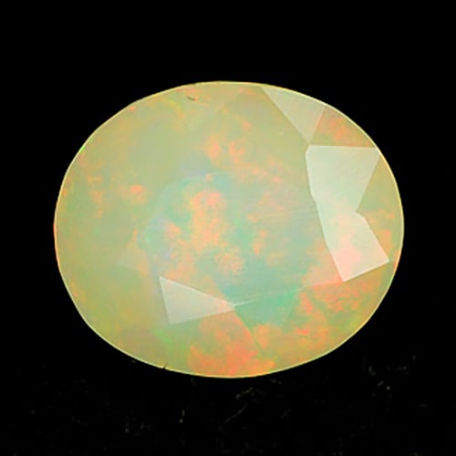 Natural Multi Color Opal 1.42 Ct. Oval Shape 8.6 x 7.3 Mm. Gemstone From Ethiopia: Product ID: 818707194 Product Name: Natural Opal Weight: 1.42 CT. Size: 8.6 x 7.3 x 6.2 MM. Shape: Oval Color: Multi Color Clarity:VSI Luster: Iridescent Gems Origin: Ethiopia Treatment: Unheated Crys