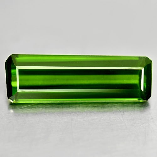 Green Tourmaline 1.62 Ct. Clean Octagon 13.2 x 4.3 Mm. Natural Gemstone From Nigeria: Product ID: 807243226 Product Name: Natural Tourmaline Weight: 1.62 CT. Size: 13.2 x 4.3 x 3 MM. Shape: Octagon Color: Green Clarity:IF Luster: Good Gems Origin: Nigeria Treatment: Unheated Crystal St