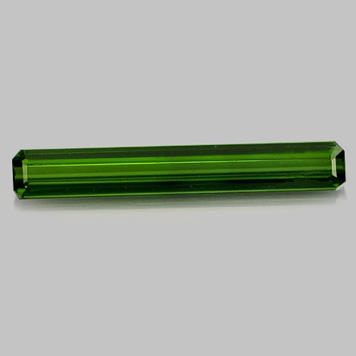 Natural Green Tourmaline 2.47 Ct. VVS Octagon Shape 24 x 3.5 Mm. Unheated Gemstone From Nigeria (1 of 3)
