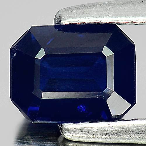 Blue Sapphire 0.88 Ct. Octagon Shape 6.2 x 4.5 Mm. Natural Gemstone From Thailand: Product ID: 806005628 Product Name: Natural Blue Sapphire Weight: 0.88 CT. Size: 6.2 x 4.5 x 2.6 MM. Shape: Octagon Color: Blue Clarity:VSI Luster: Good Gems Origin: Thailand Treatment: Heated Crystal
