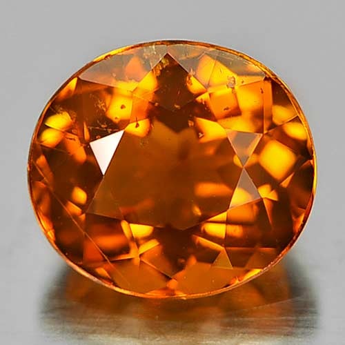 Orange Tourmaline 1.19 Ct. Oval Shape 6.8 x 6.1 Mm. Natural Gemstone Unheated From Nigeria (1 of 3)