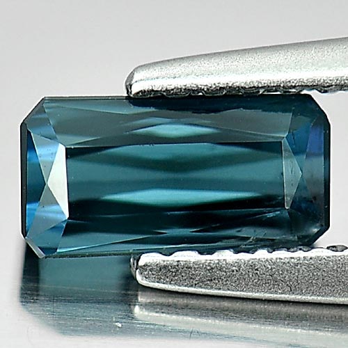 Blue Indicolite Tourmaline 0.81 Ct. Octagon Shape 7 x 3.6 Mm. Natural Unheated Gemstone From Nigeria: Product ID: 807239804 Product Name: Natural Tourmaline Weight: 0.81 CT. Size: 7 x 3.6 x 3.3 MM. Shape: Octagon Color: Blue Indicolite Clarity:VSI Luster: Good Gems Origin: Nigeria Treatment: Unheated 