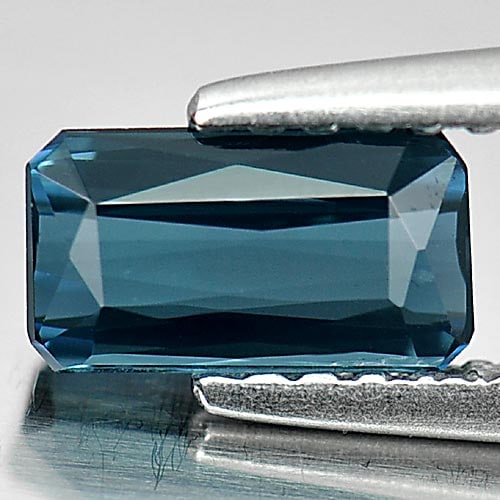Blue Indicolite Tourmaline 0.71 Ct. VVS Octagon Shape 7 x 4 Mm. Natural Gemstone From Nigeria (1 of 3)