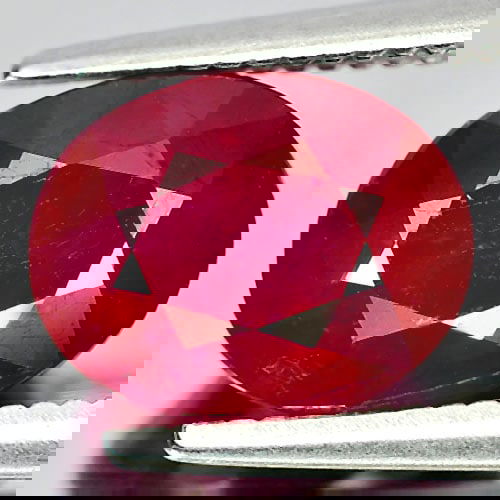 Natural Purplish Red Ruby 2.61 Ct. Oval Shape 8.4 x 6.6 Mm. Gemstone From Madagascar (1 of 3)