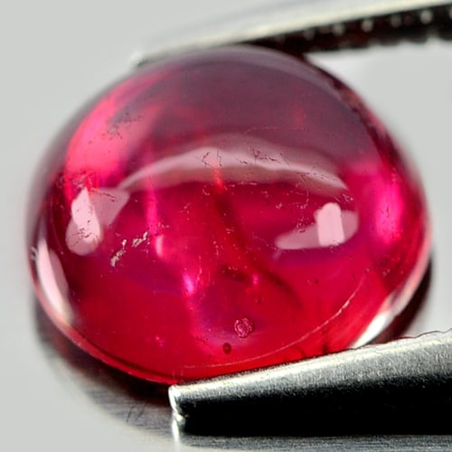 Natural Pink Red Ruby 2.34 Ct. Oval Cabochon Shape 8.3 x 7.4 Mm. Gemstone From Mozambique (1 of 3)