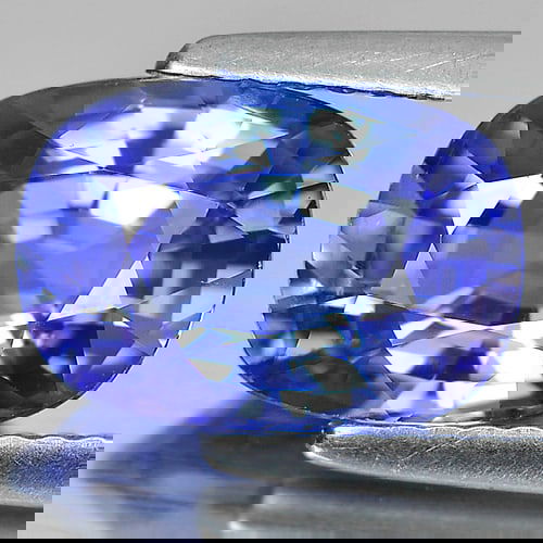 Violetish Blue Tanzanite 3.02 Ct. Clean Cushion Shape 10.5 x 7.4 Mm. Natural Gemstone From Tanzania (1 of 3)