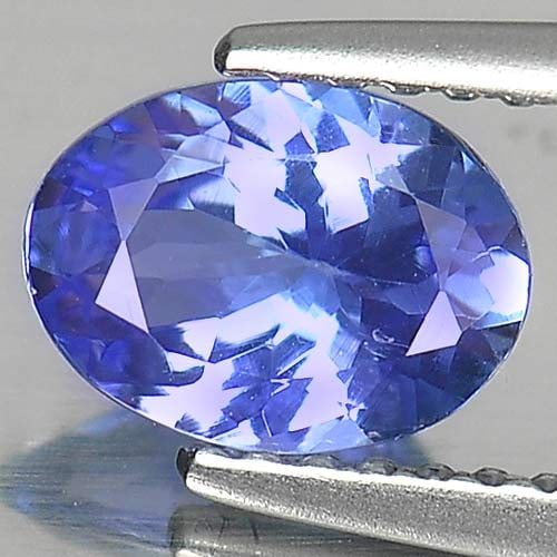 Natural Violetish Blue Tanzanite 1.00 Ct. Oval Shape 7.6 x 5.6 Mm. Gemstone From Tanzania: Product ID: 807010802 Product Name: Natural Tanzanite Weight: 1.00 CT. Size: 7.6 x 5.6 x 3.5 MM. Shape: Oval Color: Blue Clarity:VSI Luster: Very Good Gems Origin: Tanzania Treatment: Heated Crystal S