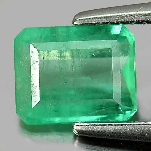 Natural Green Emerald 0.71 Ct. Octagon Shape 6.1 x 4.9 Mm. Gemstone Unheated From Columbia: Product ID: 802403405 Product Name: Natural Emerald Weight: 0.71 CT. Size: 6.1 x 4.9 x 2.9 MM. Shape: Octagon Color: Green Clarity:SI1 Luster: Good Gems Origin: Columbia Treatment: Unheated Crystal St