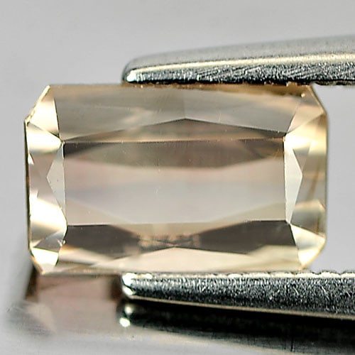 Peach Pink Tourmaline 1.33 Ct. Octagon Shape 7.8 x 4.9 Mm. Natural Gemstone Unheated From Nigeria (1 of 3)