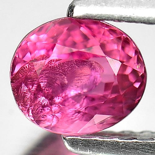 Natural Pink Tourmaline 0.77 Ct. Oval Shape 5.8 x 5 Mm. Unheated Gemstone From Nigeria: Product ID: 807249346 Product Name: Natural Tourmaline Weight: 0.77 CT. Size: 5.8 x 5 x 4 MM. Shape: Oval Color: Pink Clarity:SI1 Luster: Good Gems Origin: Nigeria Treatment: Unheated Crystal Structur