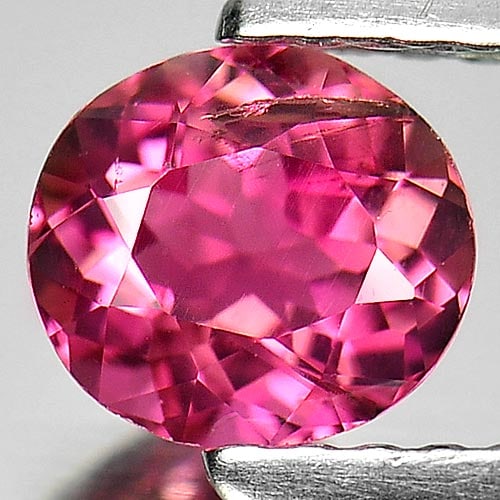 Natural Pink Tourmaline 0.63 Ct. Oval Shape 5.8 x 5.3 Mm. Unheated Gemstone From Nigeria: Product ID: 807249329 Product Name: Natural Tourmaline Weight: 0.63 CT. Size: 5.8 x 5.3 x 3.4 MM. Shape: Oval Color: Pink Clarity:VSI Luster: Good Gems Origin: Nigeria Treatment: Unheated Crystal Stru