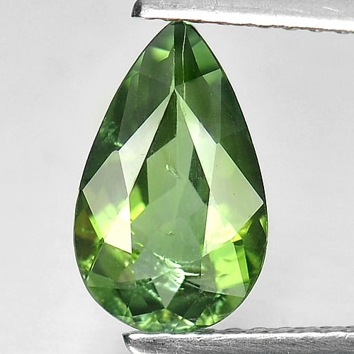 Natural Green Tourmaline 1.33 Ct. Pear Shape 10.3 x 6.3 Mm. Gemstone From Nigeria (1 of 3)