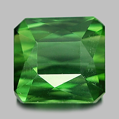 Natural Green Tourmaline 1.37 Ct. VVS Octagon Shape 6.4 x 6 Mm. Gemstone Unheated From Nigeria (1 of 3)